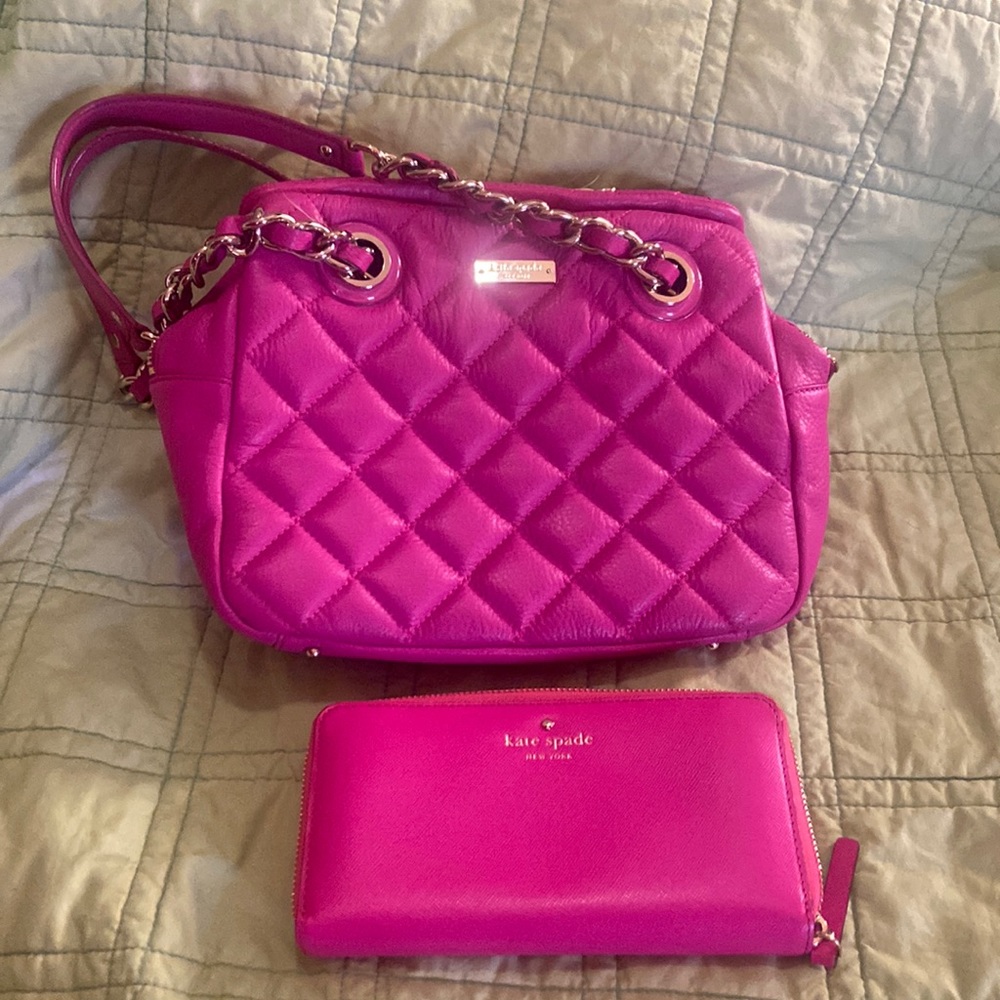 New Kate Spade Handbag With Matching Wallet